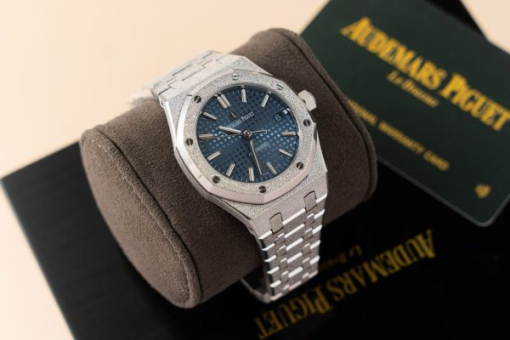 Custom Audemars Piguet 15454BC Blue Dial - Swiss AP39 - Image 3