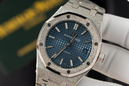 Custom Audemars Piguet 15454BC Blue Dial - Swiss AP39 - Image 4