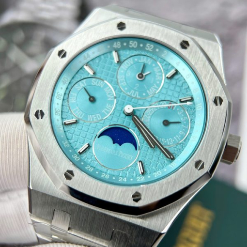 Custom Audemars Piguet 26574PT Blue Dial - Swiss AP38 - Image 3