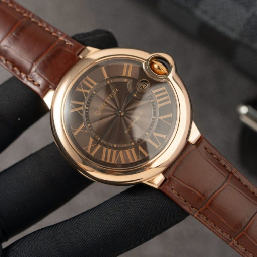 Custom Cartier Ballon Bleu W6920037 Rose Gold  - Swiss Cartier4