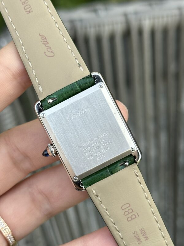 Custom Cartier Tank Solo Green - Swiss Cartier56 - Image 4