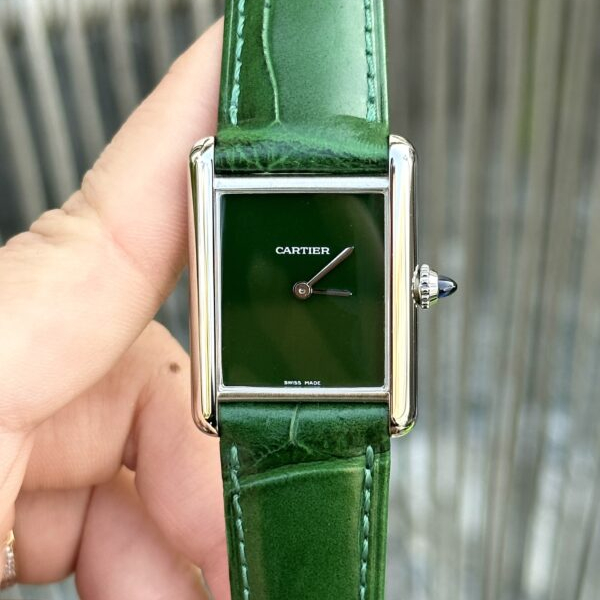 Custom Cartier Tank Solo Green - Swiss Cartier56