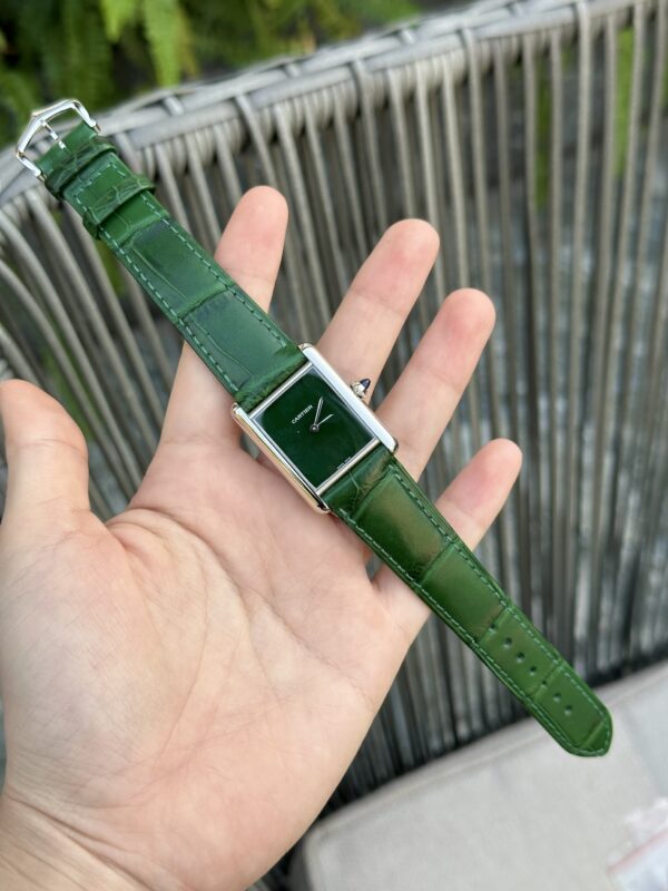 Custom Cartier Tank Solo Green - Swiss Cartier56 - Image 3
