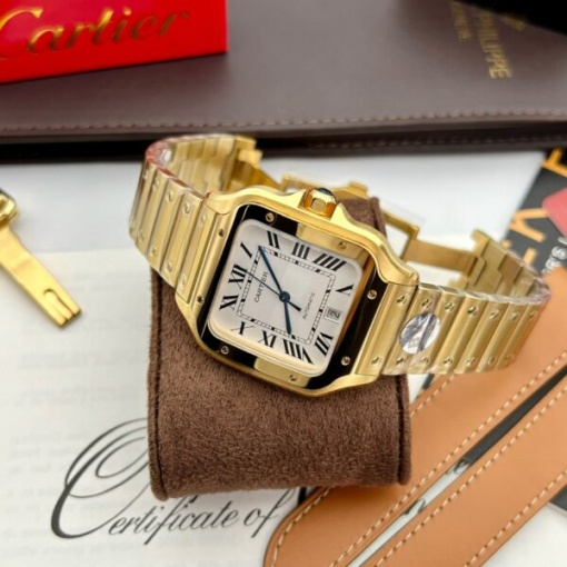 Custom Cartier Santos De Cartier WGSA0009 Gold - Swiss Cartier14 - Image 2