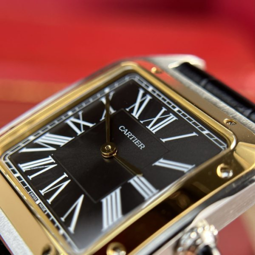 Custom Cartier Santos Dumont Large Demi Gold - Swiss Cartier9 - Image 5