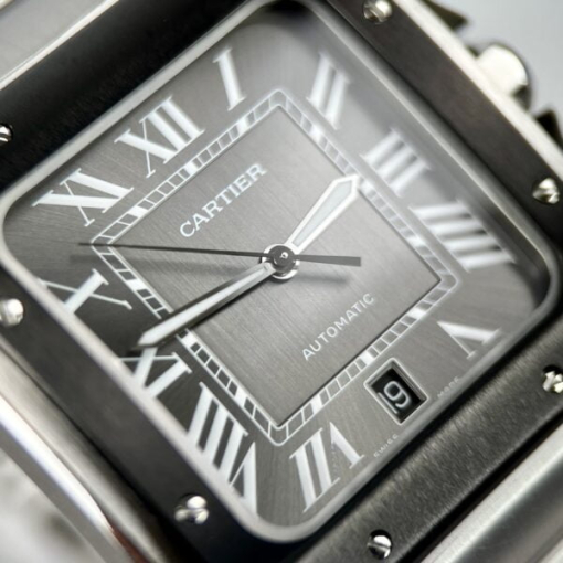 Custom Cartier Santos CRW2SA0030 Black - Swiss Cartier10 - Image 6