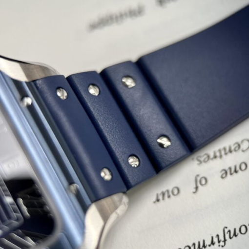 Custom Cartier Santos WSSA0048 Blue- Swiss Cartier20 - Image 8