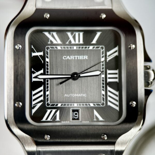 Custom Cartier Santos CRW2SA0030 Black - Swiss Cartier10 - Image 3