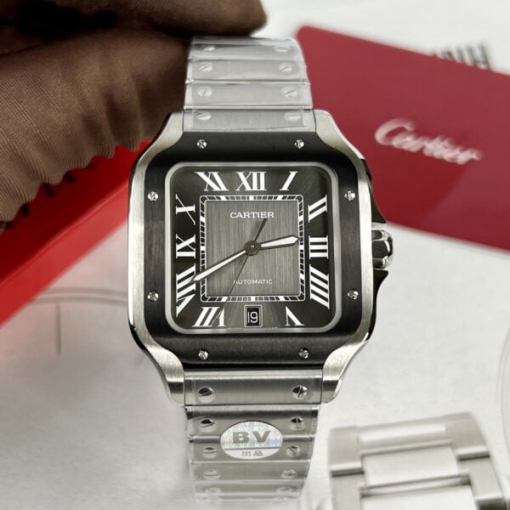 Custom Cartier Santos CRW2SA0030 Black - Swiss Cartier10 - Image 2