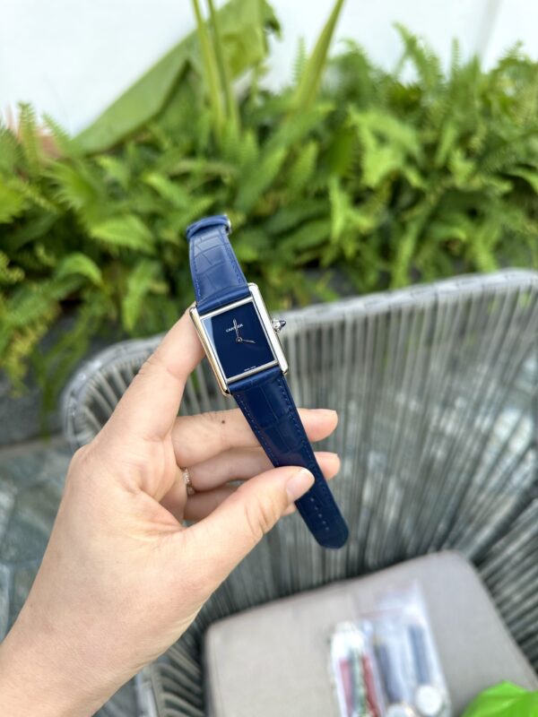 Custom Cartier Tank Solo Blue - Swiss Cartier55 - Image 5
