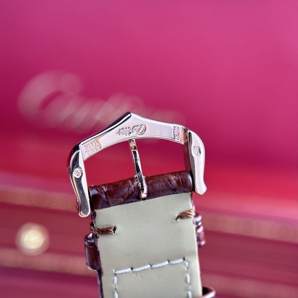 Custom Cartier Tank Solo Brown - Swiss Cartier52 - Image 6