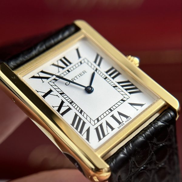 Custom Cartier Tank Solo Gold - Swiss Cartier53 - Image 3