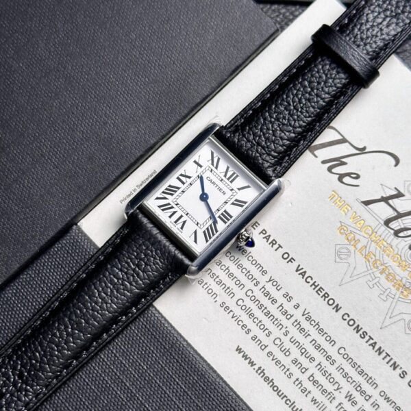 Custom Cartier Tank Solo Black - Swiss Cartier54 - Image 2