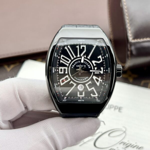 Custom Franck Muller V45 Yachting Ceramic Black - Swiss FM13