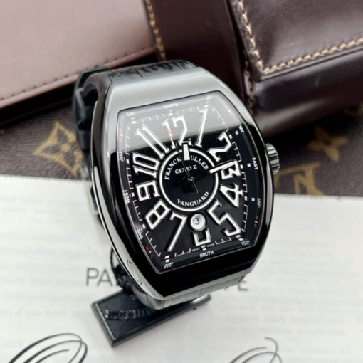 Custom Franck Muller V45 Yachting Ceramic Black - Swiss FM13 - Image 3