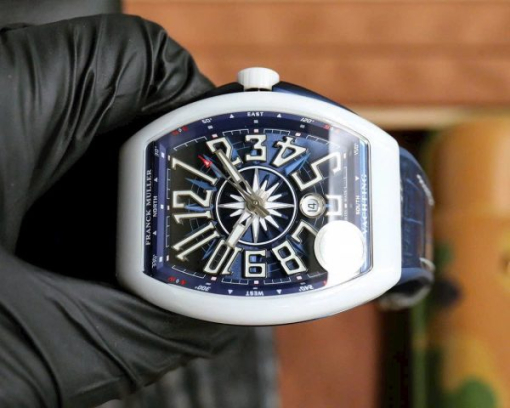 Custom Franck Muller V45 Blue - Swiss FM05 - Image 5