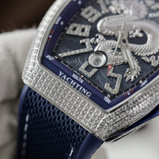 Custom Franck Muller V45 Blue - Swiss FM03 - Image 3