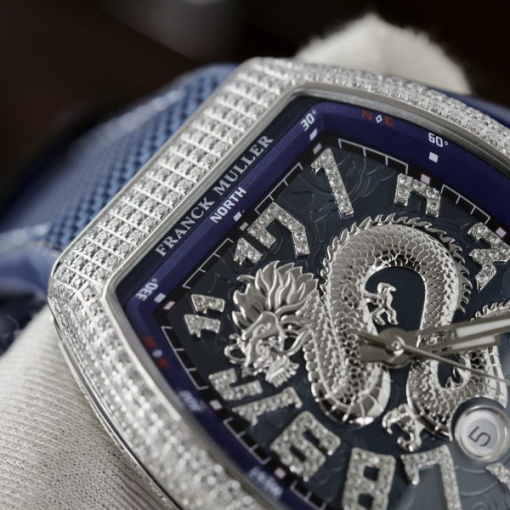 Custom Franck Muller V45 Blue - Swiss FM03 - Image 5