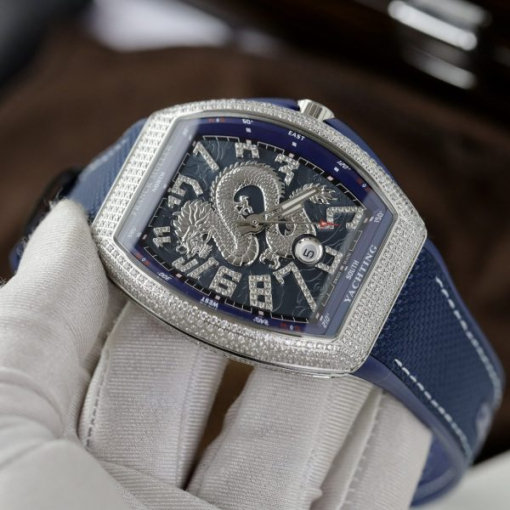 Custom Franck Muller V45 Blue - Swiss FM03 - Image 8