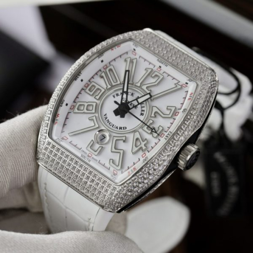 Custom Franck Muller V45 White - Swiss FM02 - Image 2