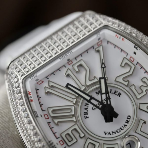 Custom Franck Muller V45 White - Swiss FM02 - Image 5