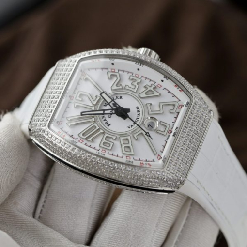 Custom Franck Muller V45 White - Swiss FM02 - Image 6