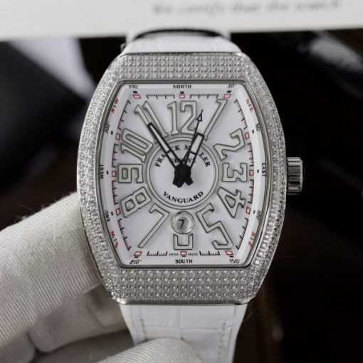 Custom Franck Muller V45 White - Swiss FM02