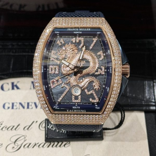 Custom Franck Muller Vanguard V45 Blue Dial - Swiss FM10