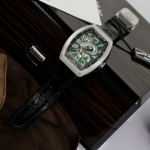 Custom Franck Muller Vanguard V45 Green Dial - Swiss FM11 - Image 4