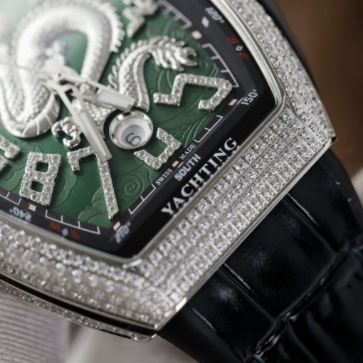 Custom Franck Muller Vanguard V45 Green Dial - Swiss FM11 - Image 7