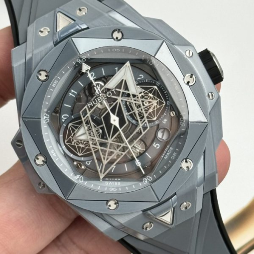 Custom Hublot Big Bang Sang Bleu II Ceramic Grey - Swiss Hublot32 - Image 2