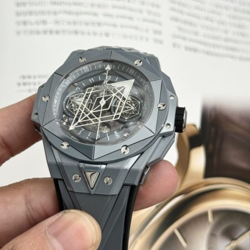 Custom Hublot Big Bang Sang Bleu II Ceramic Grey - Swiss Hublot32 - Image 3