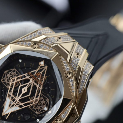 Custom Hublot Big Bang Sang Bleu II King Gold - Swiss Hublot31 - Image 8