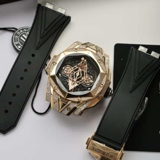 Custom Hublot Big Bang Sang Bleu II King Gold - Swiss Hublot31 - Image 10