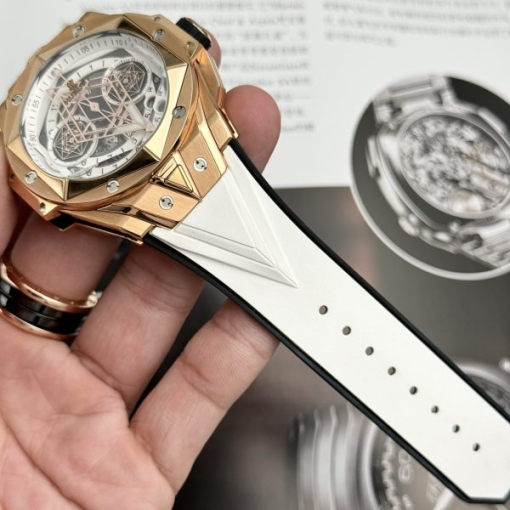 Custom Hublot Big Bang Sang Bleu II King Gold White - Swiss Hublot37 - Image 8