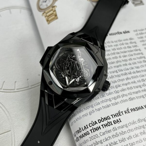 Custom Hublot Big Bang Sang Bleu II Black - Swiss Hublot44 - Image 6