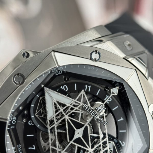 Custom Hublot Big Bang Sang Bleu II Titanium Black - Swiss Hublot33 - Image 5