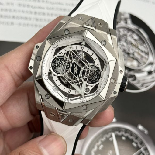 Custom Hublot Big Bang Sang Bleu II Titanium White - Swiss Hublot35 - Image 4