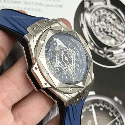 Custom Hublot Big Bang Sang Bleu II Titanium Blue - Swiss Hublot34 - Image 2