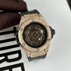 Custom Hublot Big Bang Sang Bleu King Gold - Swiss Hublot50