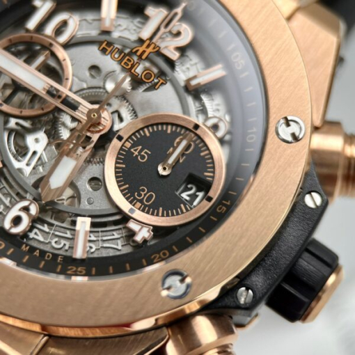 Custom Hublot Big Bang Unico King Gold - Swiss Hublot46 - Image 6