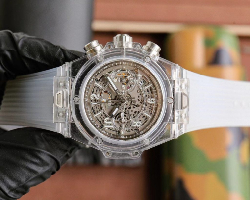 Custom Hublot Big Bang Unico Sapphire White - Swiss Hublot43 - Image 4