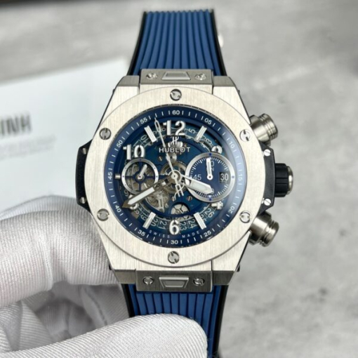 Custom Hublot Big Bang Unico Titanium Blue - Swiss Hublot45