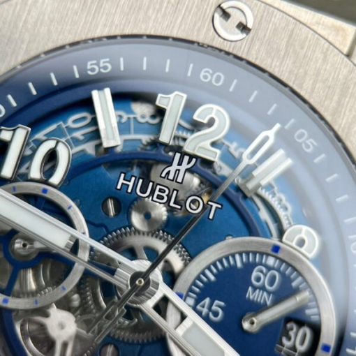 Custom Hublot Big Bang Unico Titanium Blue - Swiss Hublot45 - Image 5