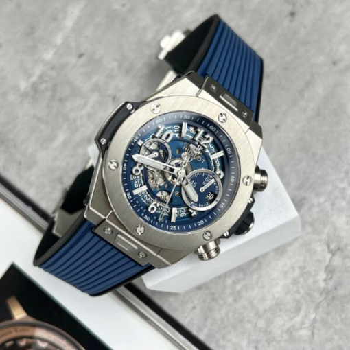 Custom Hublot Big Bang Unico Titanium Blue - Swiss Hublot45 - Image 10