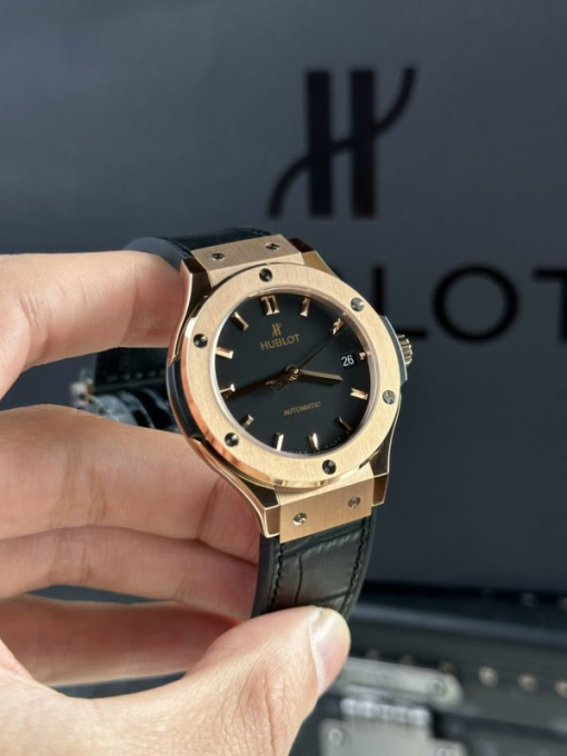 Custom Hublot Classic Fusion King Gold Black Dial - Swiss Hublot18 - Image 2