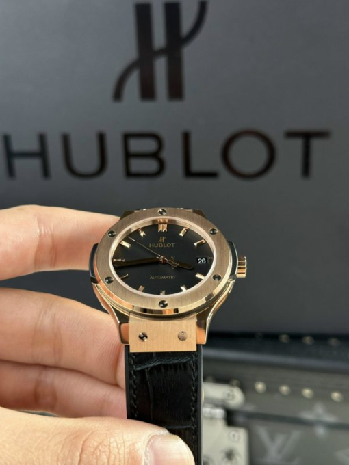 Custom Hublot Classic Fusion King Gold Black Dial - Swiss Hublot18 - Image 3