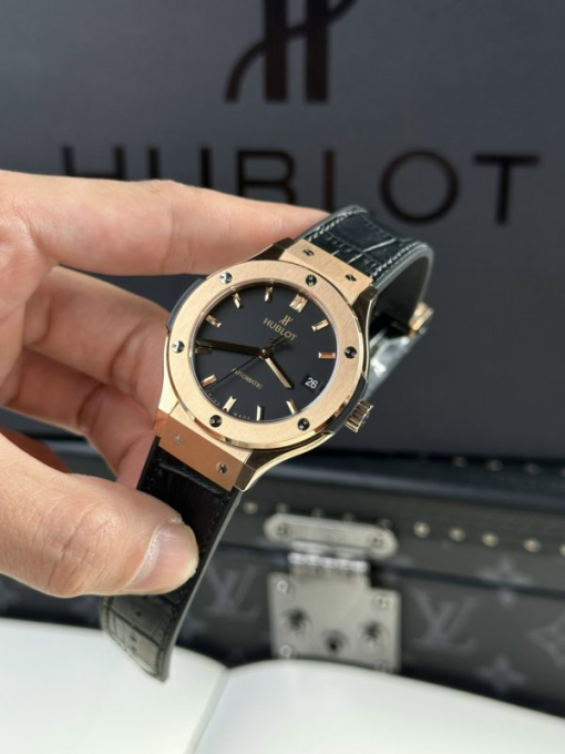 Custom Hublot Classic Fusion King Gold Black Dial - Swiss Hublot18 - Image 5