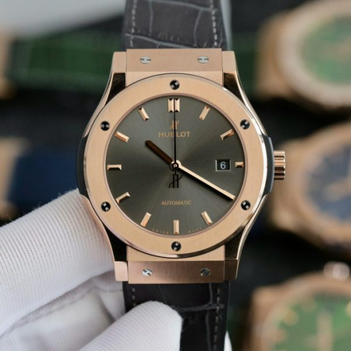 Custom Hublot Classic Fusion King Gold Grey - Swiss Hublot13