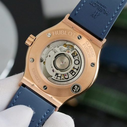 Custom Hublot Classic Fusion King Gold Blue - Swiss Hublot15 - Image 5